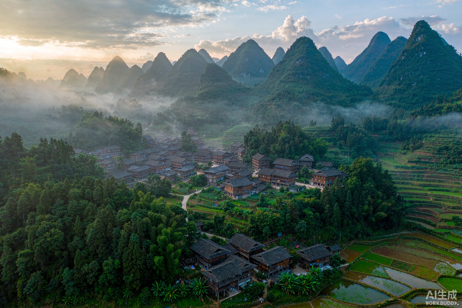 Guizhou karst landscape, southwest China
