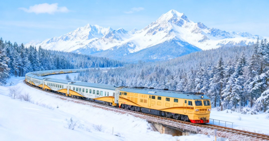 Lindou Express in the Northeast winter snowfields