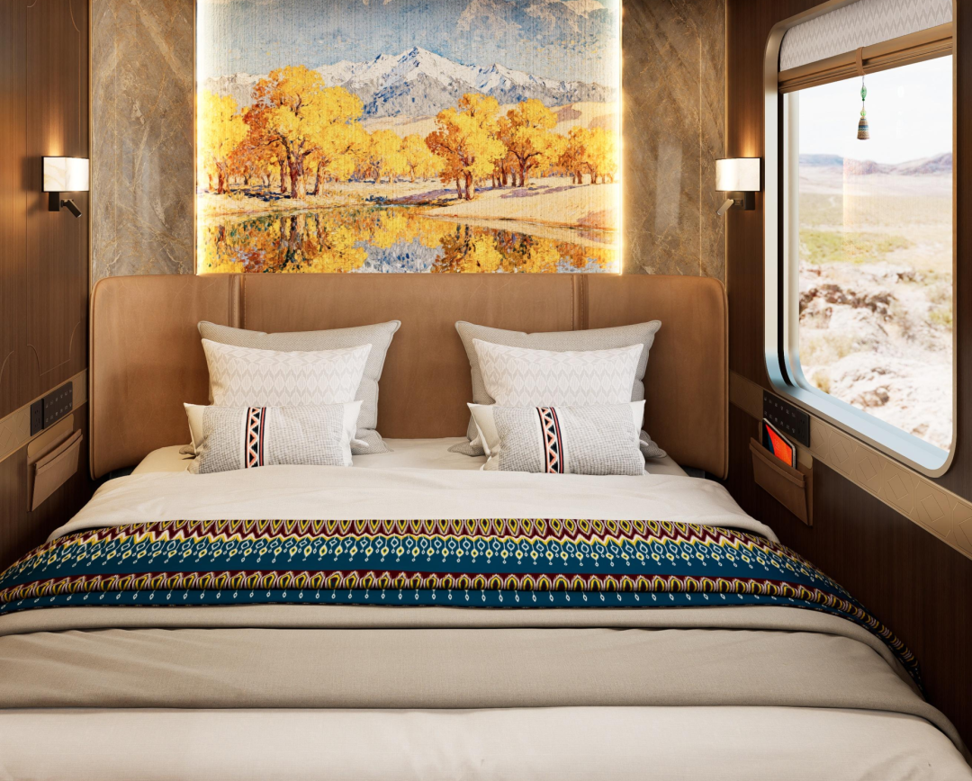 New Orient Express suite bedroom