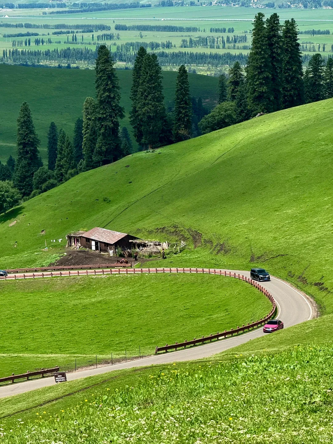 Xinjiang landscape on the White Cloud Express route